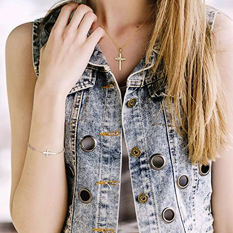 Collier croix femme
