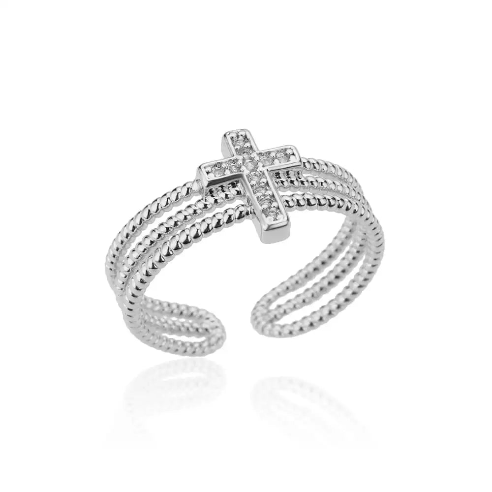 Bague croix chretienne