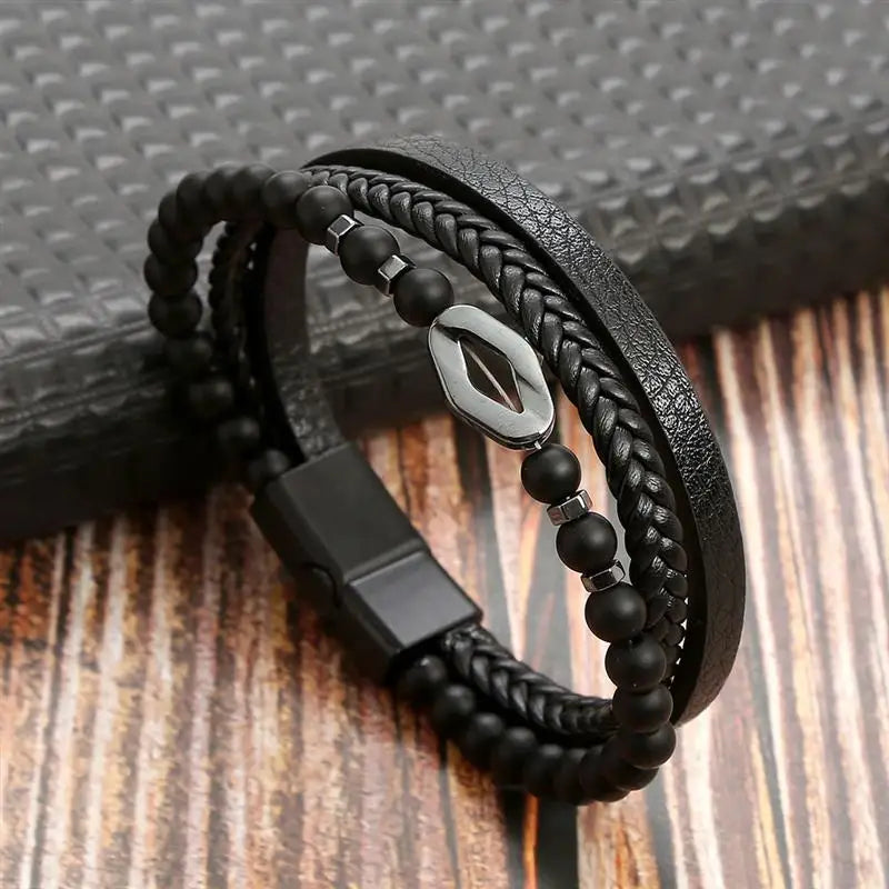 Bracelet croix homme