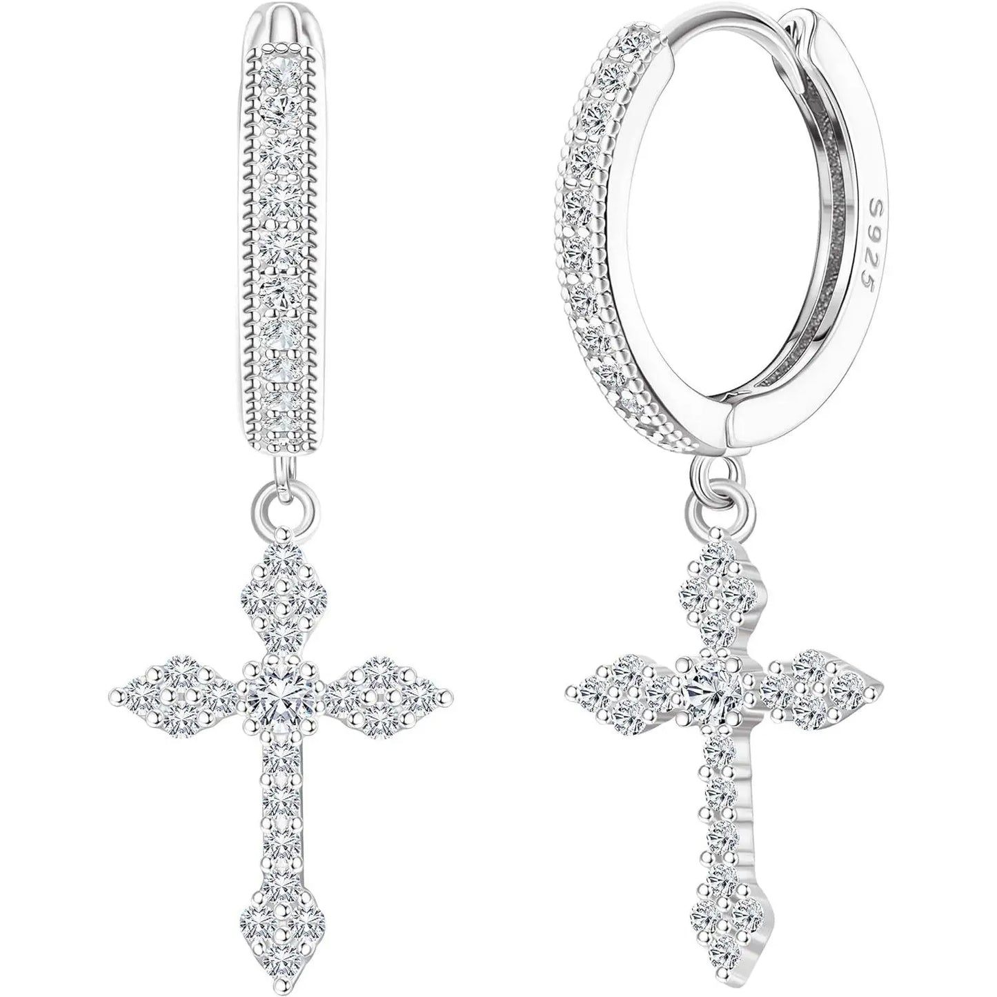 Boucle d’oreille croix