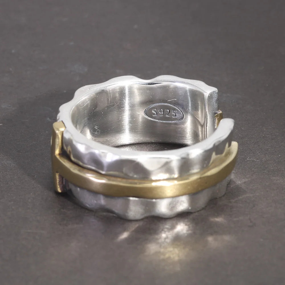 Bague argent croix