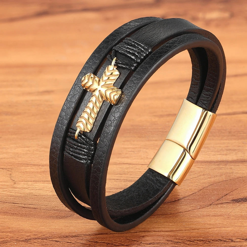 Bracelet croix chrétienne