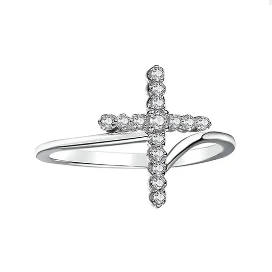 Bague croix chretienne