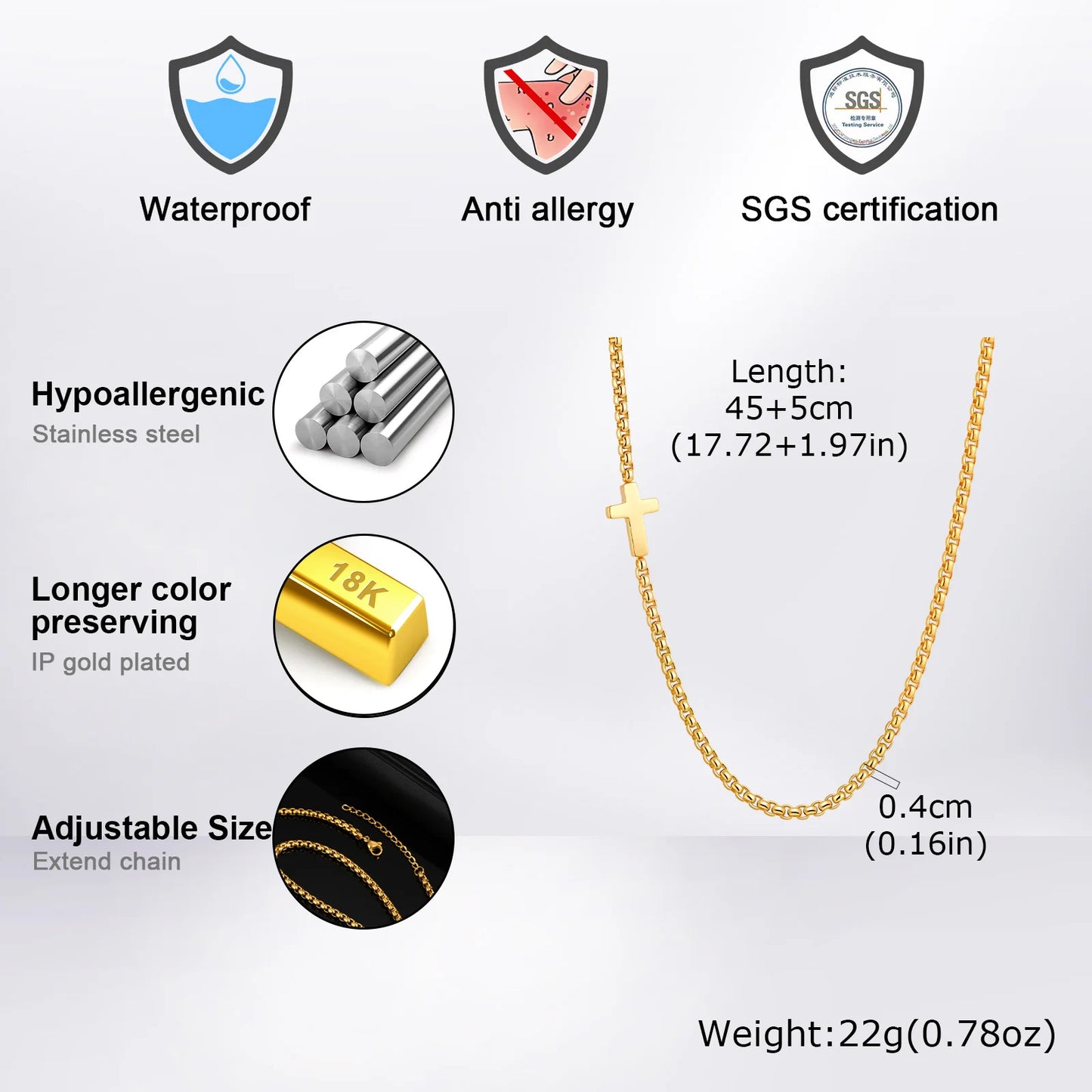 Collier croix