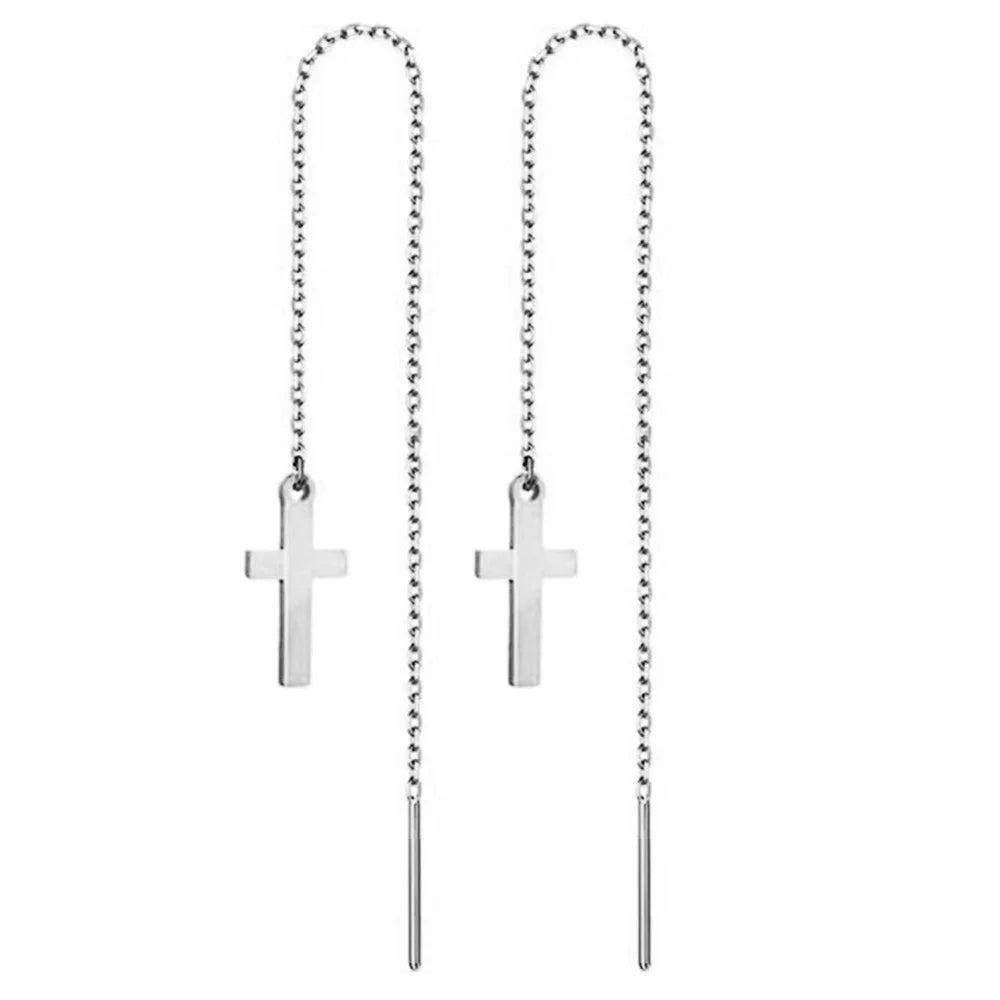 Boucle d’oreille croix