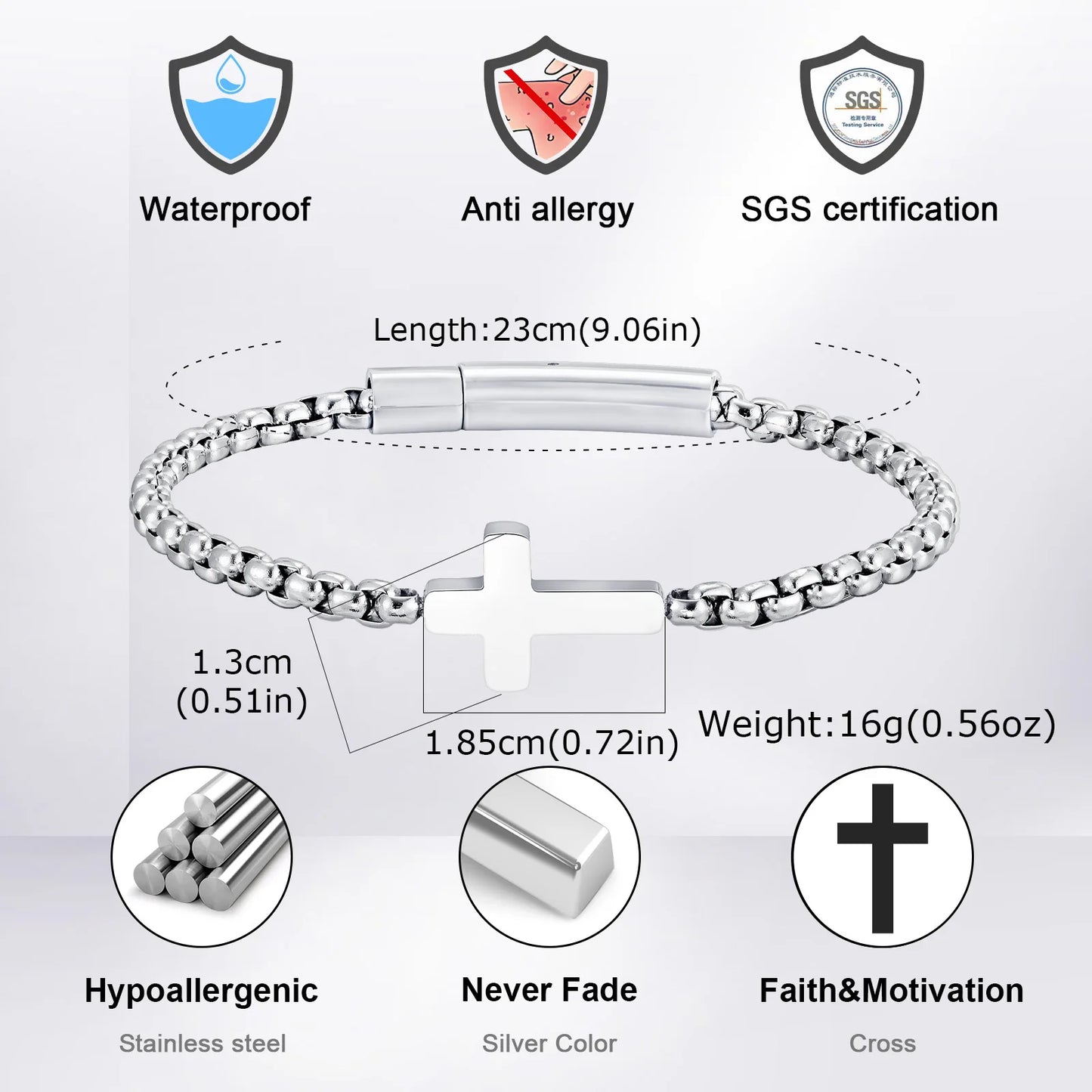 Bracelet chrétien homme
