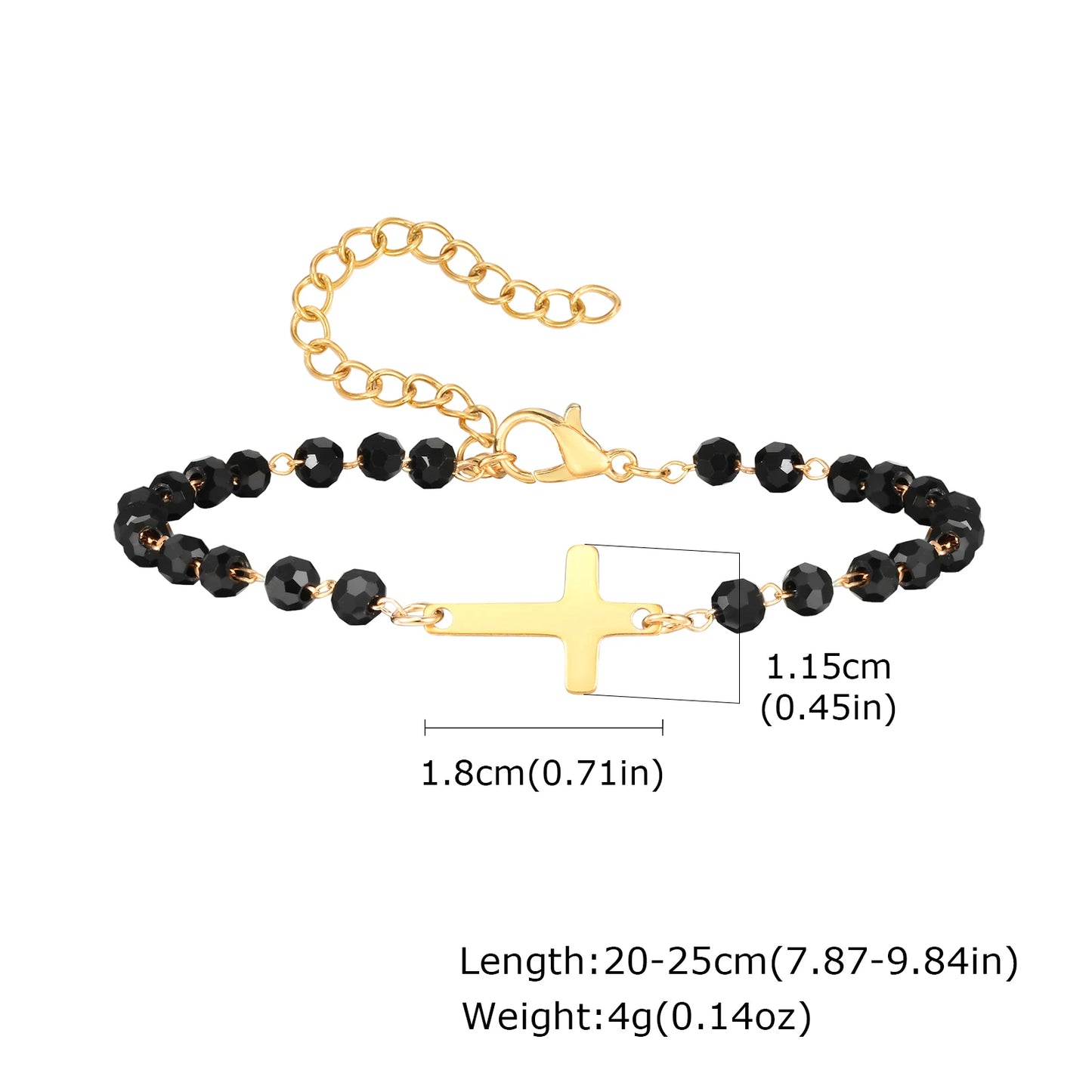 Bracelet croix homme