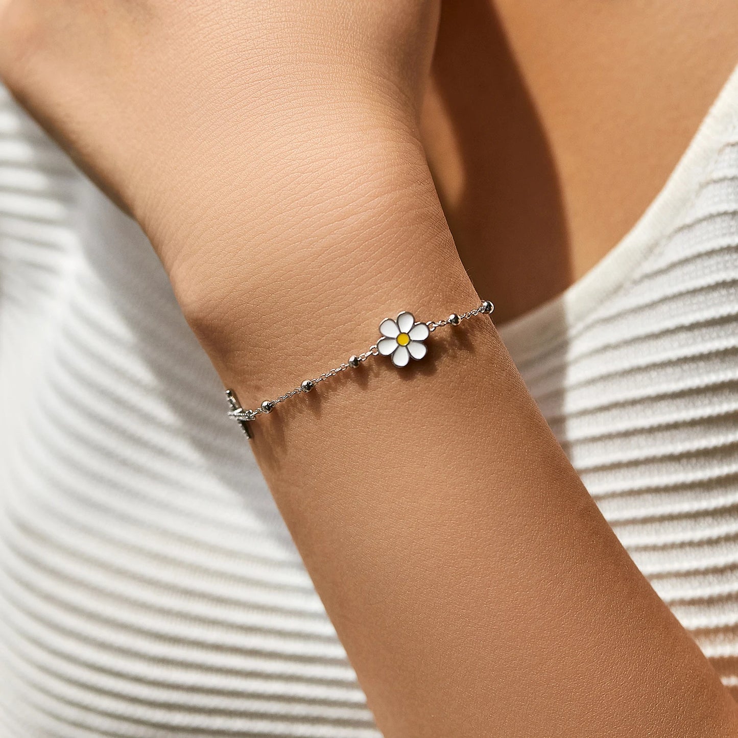 Bracelet croix argent