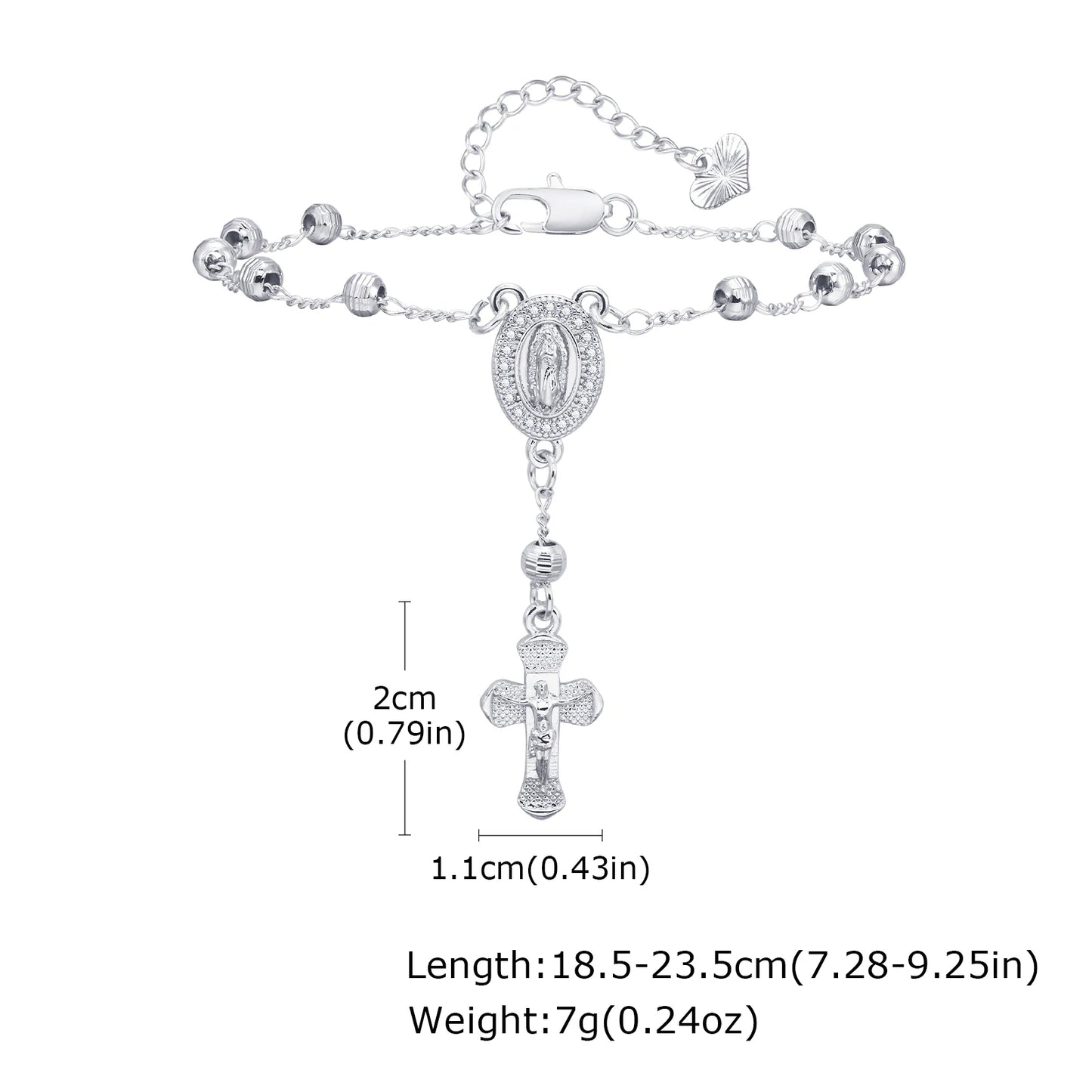Bracelet croix chrétienne