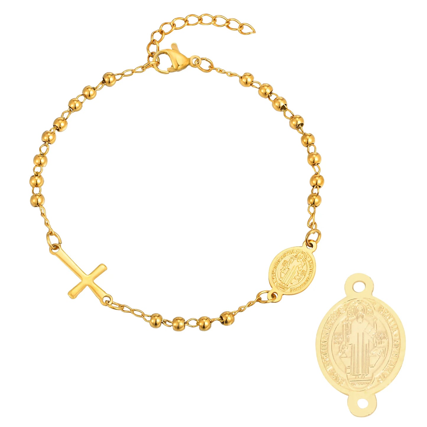 Bracelet croix chrétienne femme