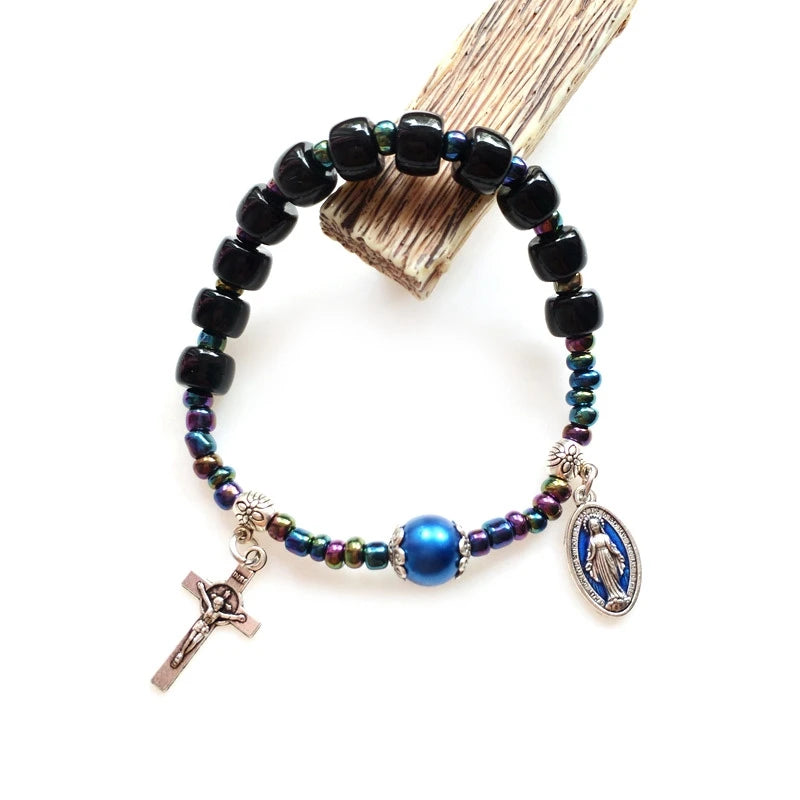 Bracelet homme croix chrétienne