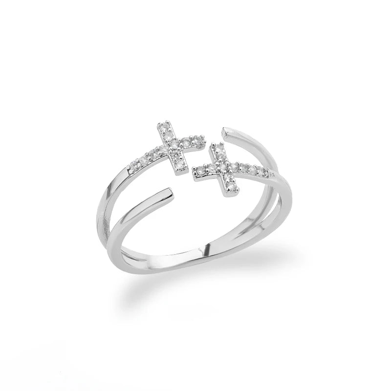 Bague croix chretienne