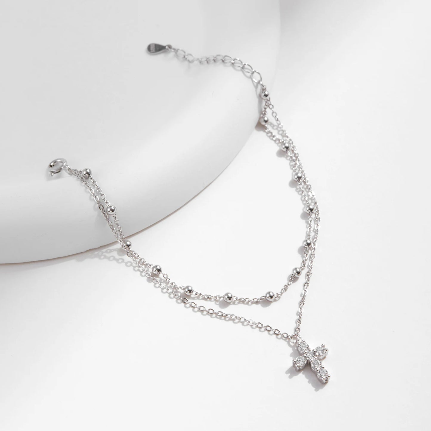 Bracelet croix argent