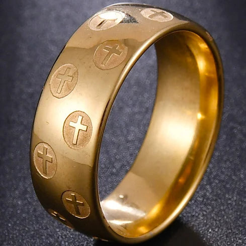 Bague chrétienne homme