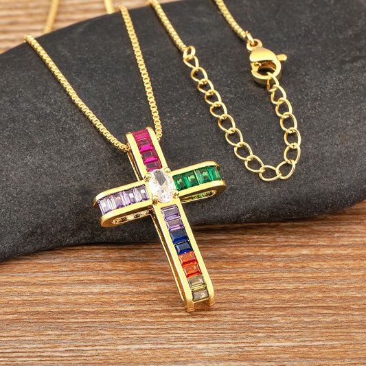 Collier croix femme