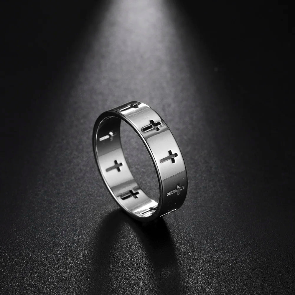 Bague croix chrétienne