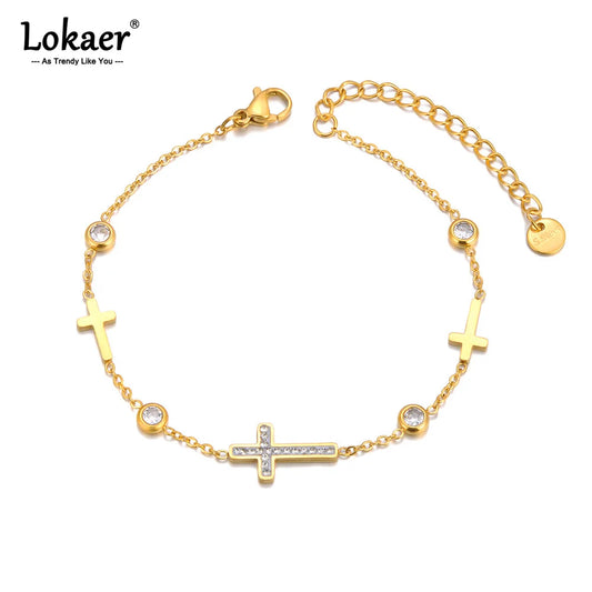 Bracelet croix femme