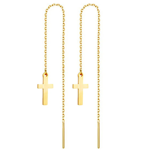 Boucle d’oreille croix
