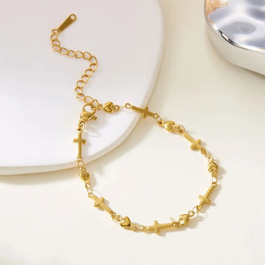Bracelet croix femme