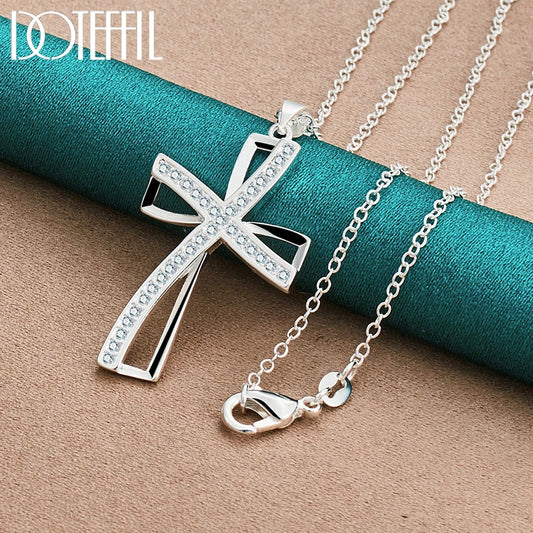 Pendentif argent croix