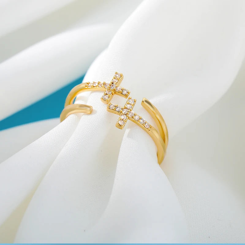 Bague croix chretienne