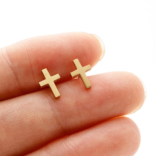 Boucle d’oreille croix