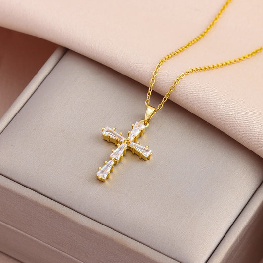 Collier croix
