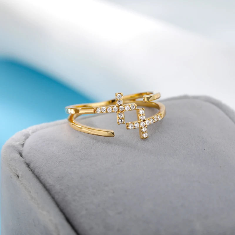 Bague croix chretienne