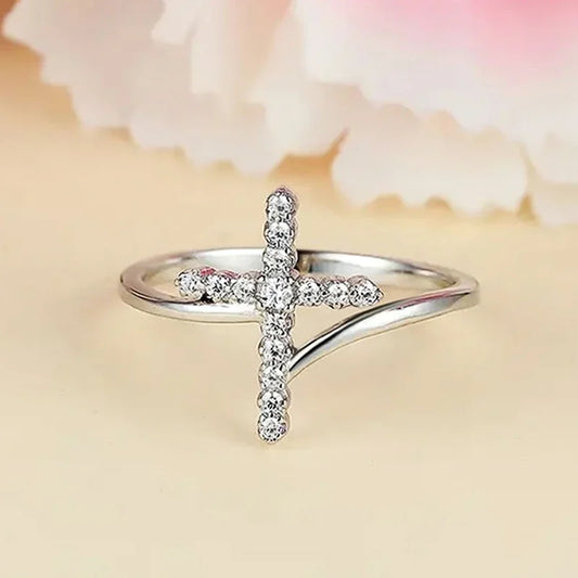 Bague croix chretienne